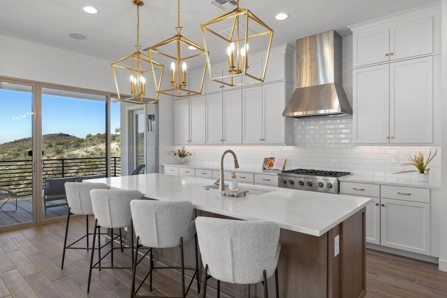Representative furnished interior of a home built from the Overlook by KLMR Homes in Bellos at The Summit, Fountain Hills (Image 17).
