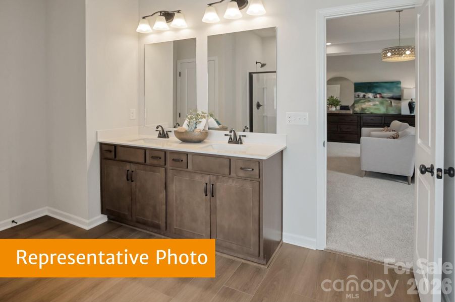 Furnished interior view inside a new home in Sunset Meadows, Charlotte (Image 3). Furnished interior view inside a new home in Sunset Meadows, Charlotte (Image 3).
