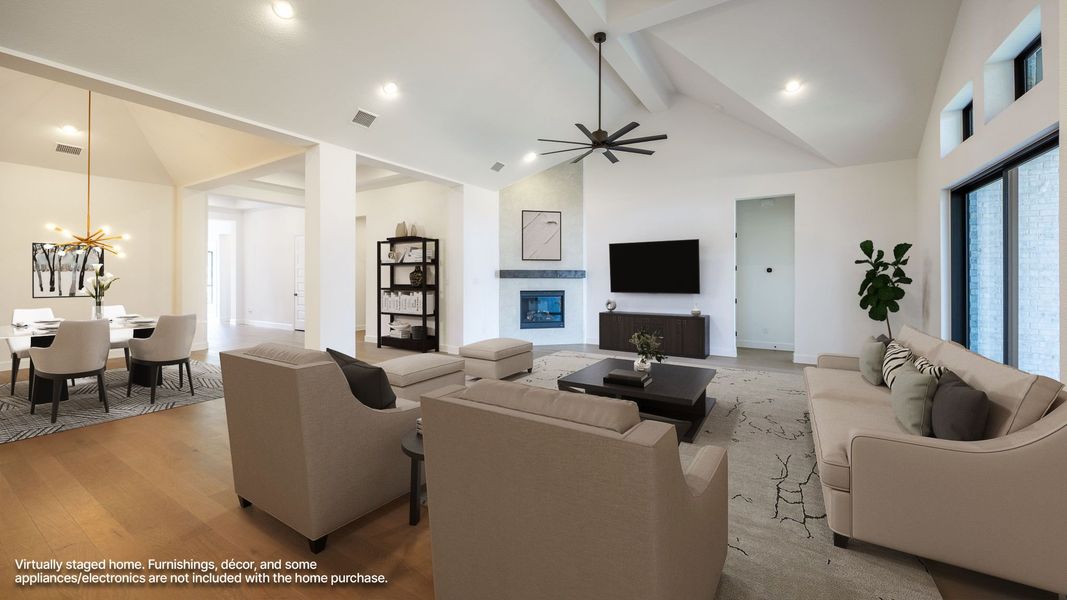 Furnished interior view inside a new home in Parkside on the River West, Georgetown (Image 4).