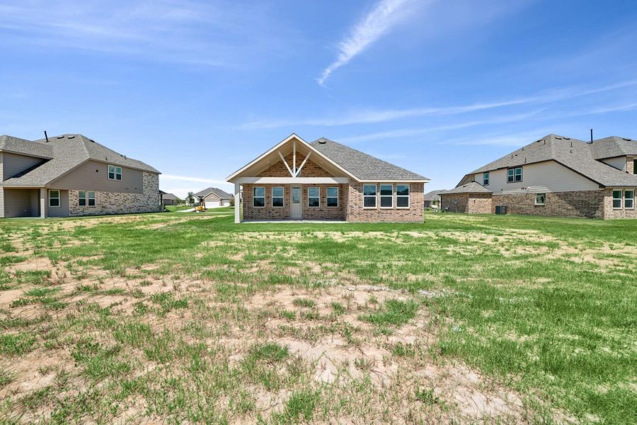 Exterior details and patio area of a home in Cane Crossing Estates, Sealy (Image 2). Exterior details and patio area of a home in Cane Crossing Estates, Sealy (Image 2).