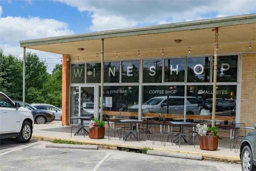 Shop in charming, small neighborhood shopping center.