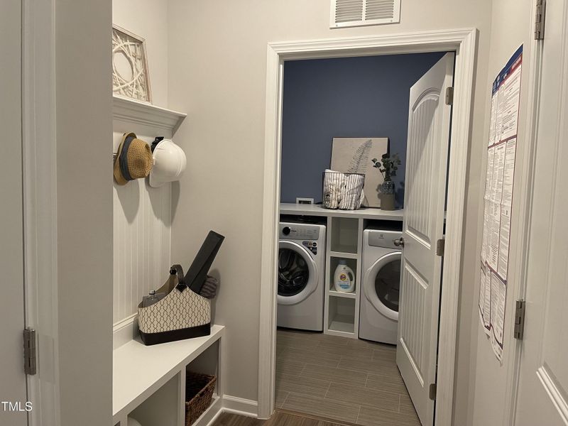 mudroom and laundry