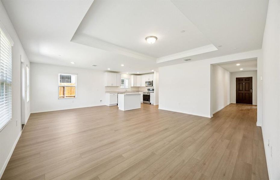 Open concept living Open concept living