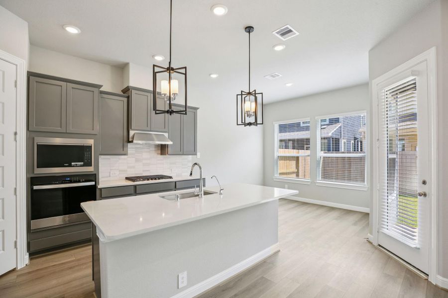 Furnished interior view inside a new home in Kemah Crossing - Luxe Series, Kemah (Image 19). Furnished interior view inside a new home in Kemah Crossing - Luxe Series, Kemah (Image 19).