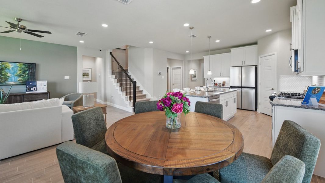 Furnished interior view inside a new home in Eagle Creek, Denton (Image 12).