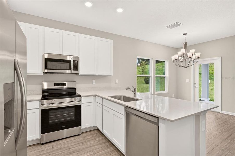 Furnished interior view inside a new home in , Alachua (Image 9).