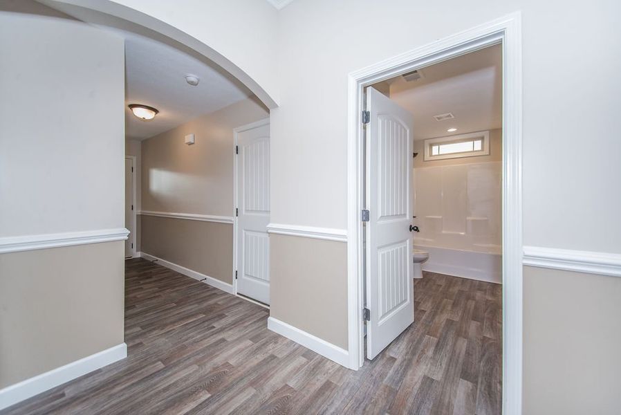 Representative unfurnished interior of a home built from the Inman by Enchanted Homes in Hampshire Heights, Moore (Image 23).