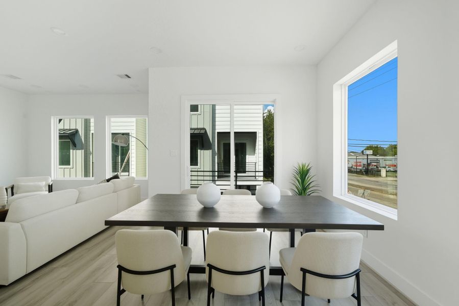 Furnished interior view inside a new home in , Houston (Image 23).