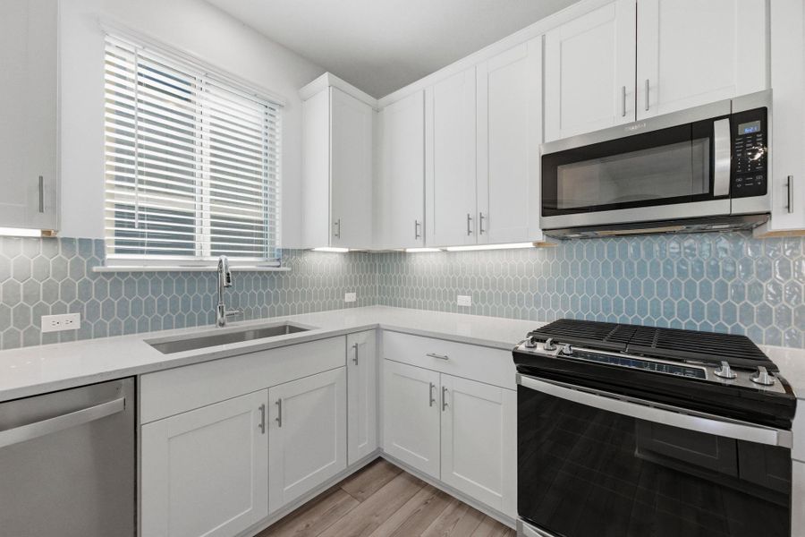 Furnished interior view inside a new home in East Parke, Austin (Image 3). Furnished interior view inside a new home in East Parke, Austin (Image 3).