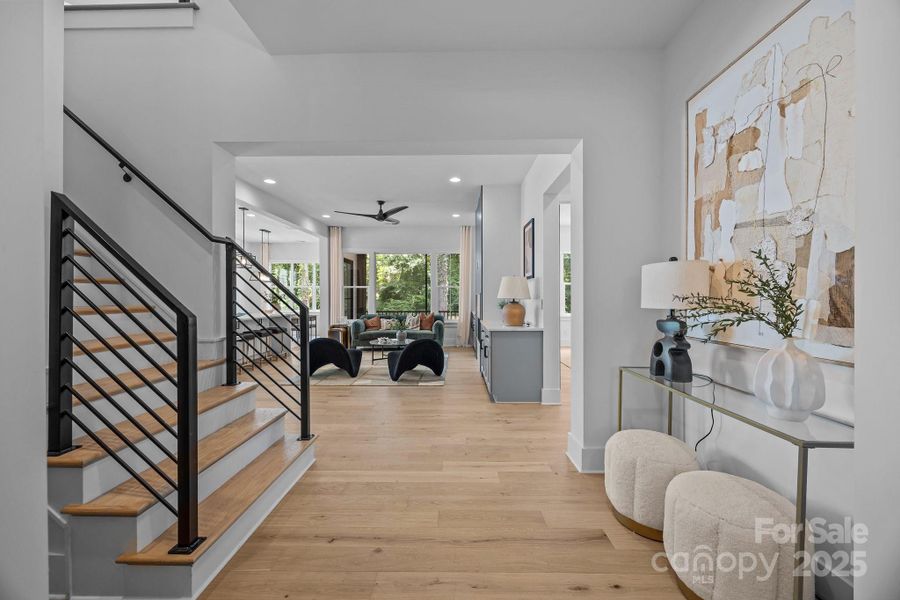 Furnished interior view inside a new home in , Charlotte (Image 32).