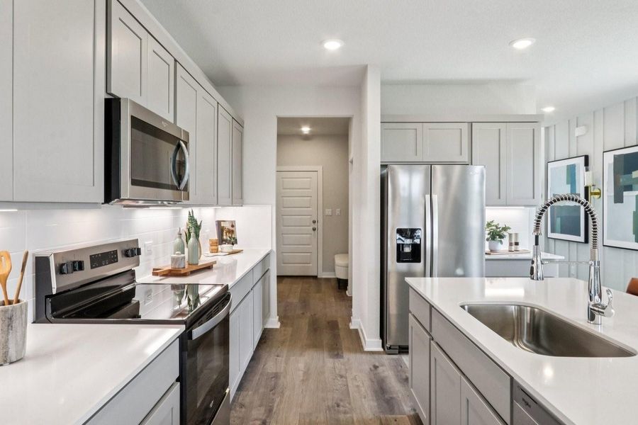 Furnished interior view inside a new home in Trinity Ranch, Elgin (Image 11).