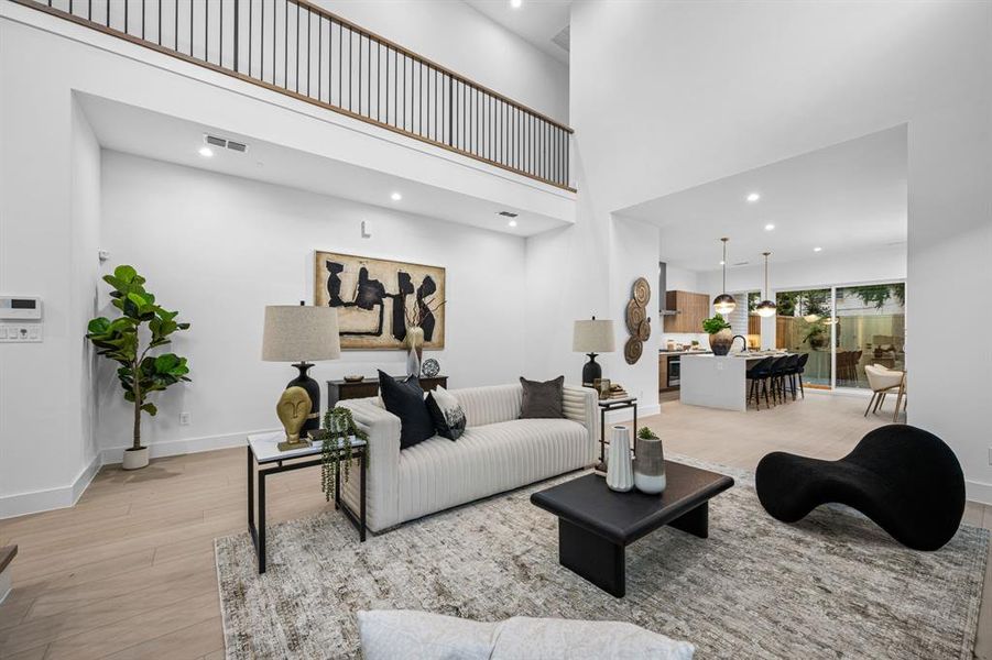 Furnished interior view inside a new home in , Dallas (Image 4). Furnished interior view inside a new home in , Dallas (Image 4).