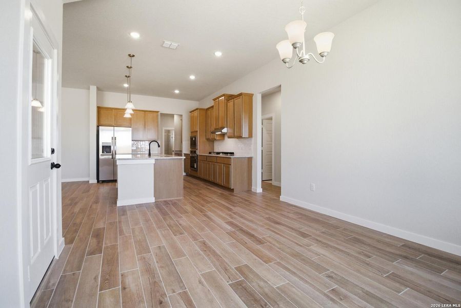 Furnished interior view inside a new home in Villas Las Flores, Floresville (Image 16). Furnished interior view inside a new home in Villas Las Flores, Floresville (Image 16).