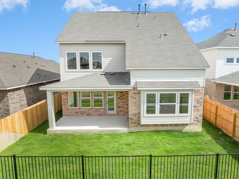 Exterior details and patio area of a home in University Heights, Round Rock (Image 20). Exterior details and patio area of a home in University Heights, Round Rock (Image 20).
