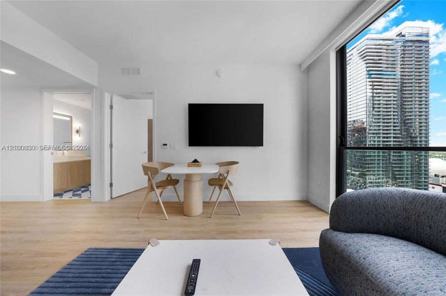 Furnished interior view inside a new home in , Miami (Image 13).