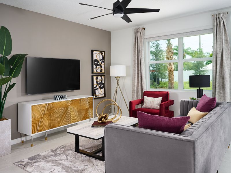 Furnished interior view inside a new home in Tidewater, Fort Pierce (Image 6).