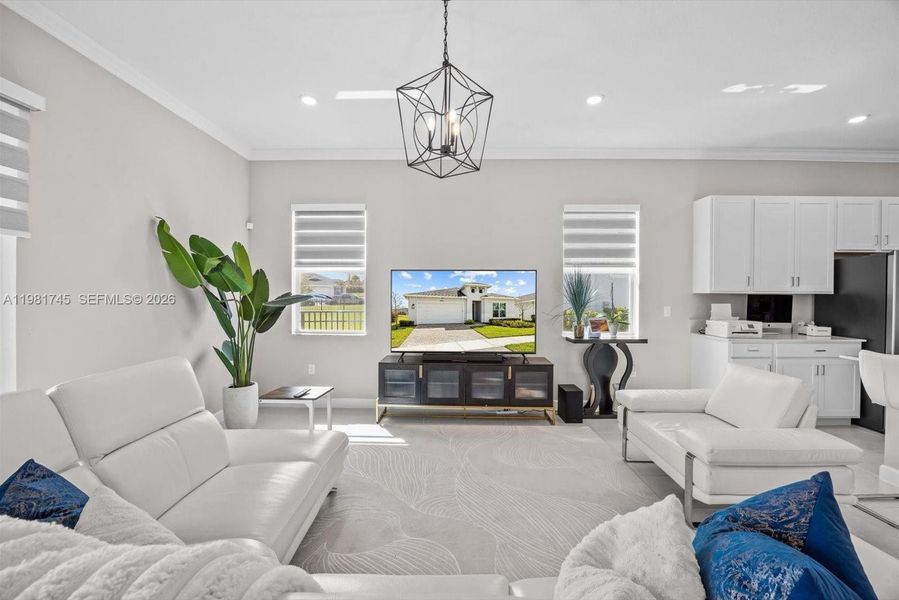 Furnished interior view inside a new home in Veranda Preserve, Port St. Lucie (Image 15).