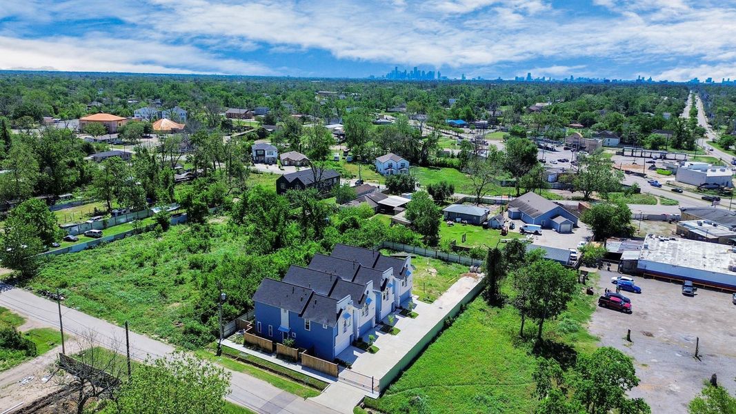 This aerial view highlights the home’s exceptional location in a thoughtfully designed, gated area. This aerial view highlights the home’s exceptional location in a thoughtfully designed, gated area.