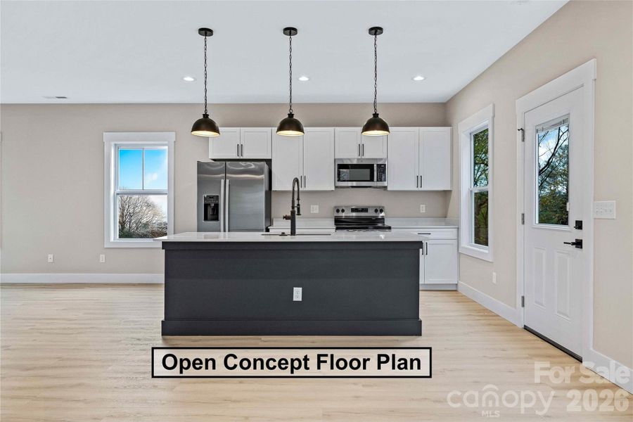 Furnished interior view inside a new home in , Asheville (Image 32).