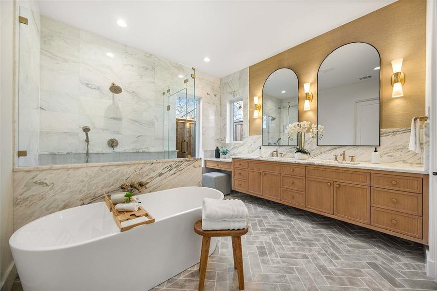 Furnished interior view inside a new home in , Dallas (Image 6).