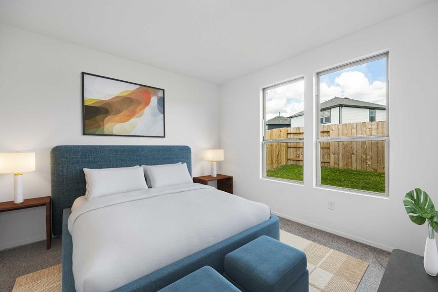 Furnished interior view inside a new home in Mavera, Conroe (Image 15).