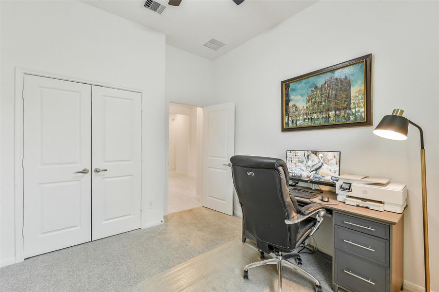 A nice sized closet completes this bedroom.