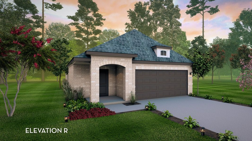 Representative exterior photo of a completed home built from the Maple by CastleRock Communities in Westridge, McKinney, TX (Image 2). Representative exterior photo of a completed home built from the Maple by CastleRock Communities in Westridge, McKinney, TX (Image 2).