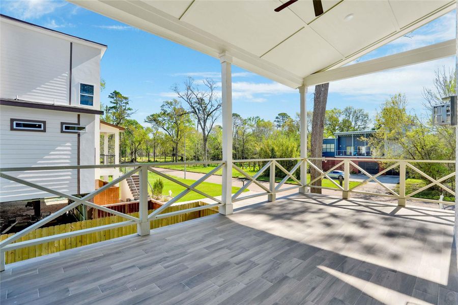 Exterior details and patio area of a home in , Cypress (Image 24).