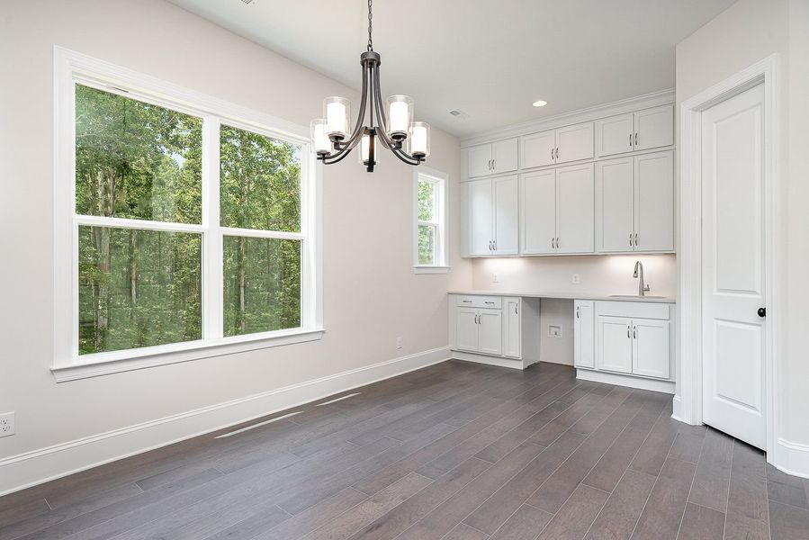 Representative unfurnished interior of a home built from the Harvard by Greybrook Homes in Harbor Watch, Statesville (Image 21).