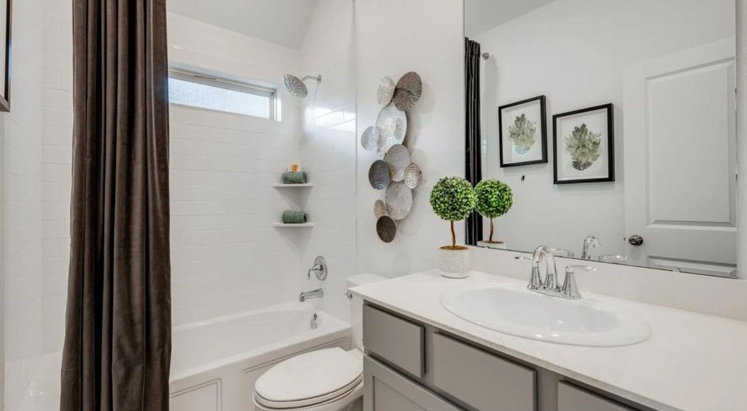 Furnished interior view inside a new home in Samara, League City (Image 8).