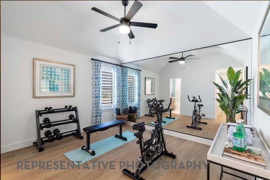 Furnished interior view inside a new home in Quail Hollow, Rockwall (Image 8).