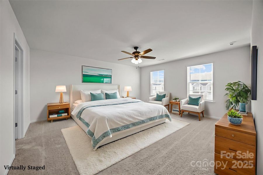 primary bedroom-virtually staged