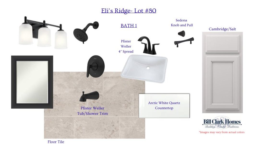 Sample of building materials used in homes in Eli's Ridge, Winterville (Image 4).