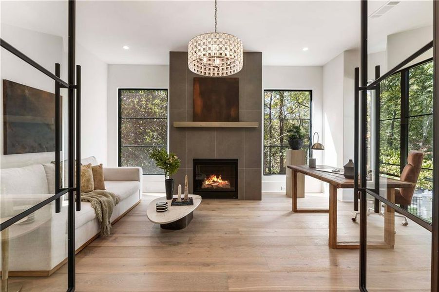 Furnished interior view inside a new home in , Sandy Springs (Image 52).