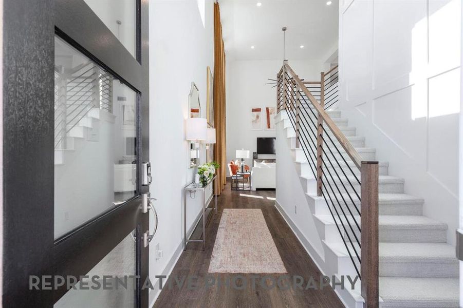 Furnished interior view inside a new home in Aster Park, McKinney (Image 29).