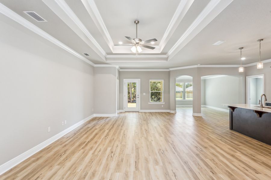Representative unfurnished interior of a home built from the The Turquoise by Herbst Homes in Clear Water Landing, Milton (Image 21).