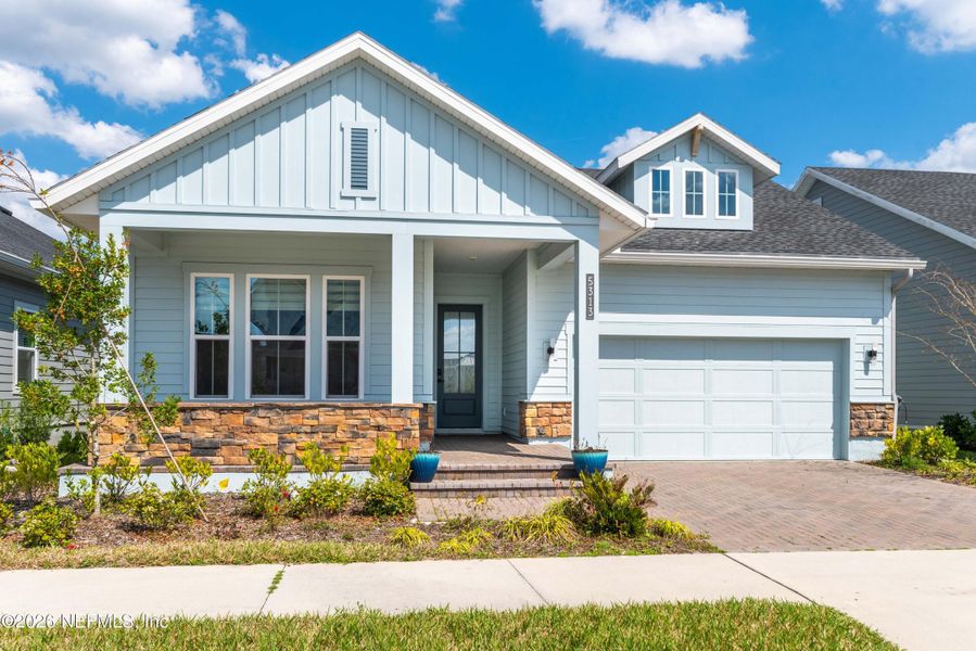 Front exterior of a new home in , Jacksonville, FL, highlighting curb appeal (Image 25).