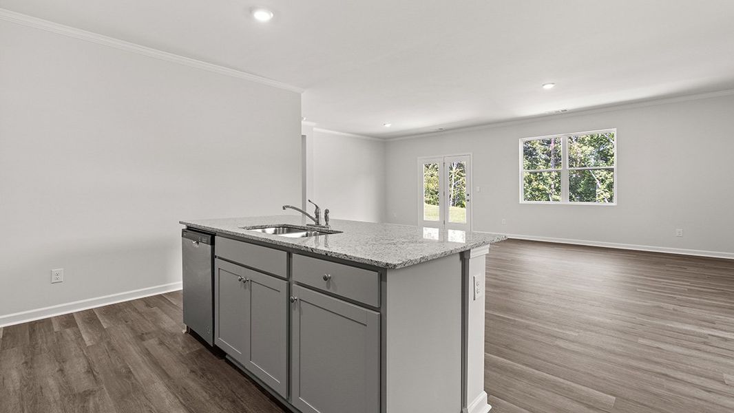 Representative furnished interior of a home built from the CALI by D.R. Horton in Lost Creek, Dallas (Image 10).