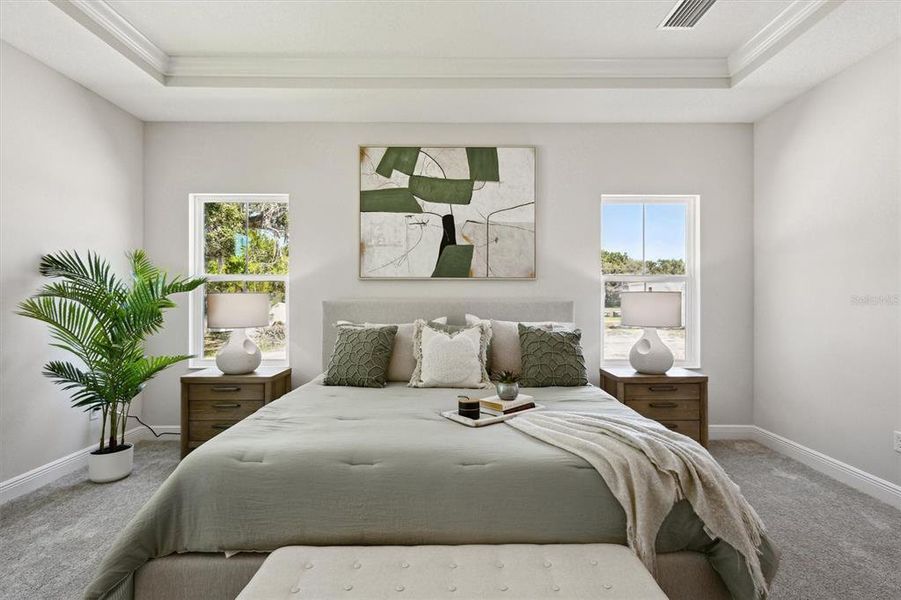 Furnished interior view inside a new home in Crestwood Estates, Valrico (Image 35). Furnished interior view inside a new home in Crestwood Estates, Valrico (Image 35).