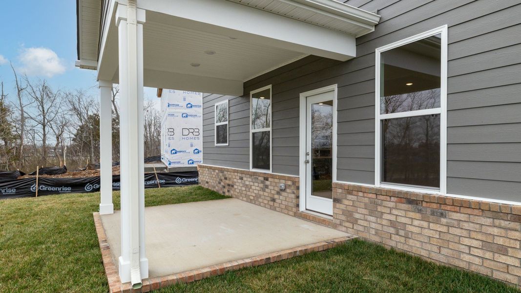 Exterior details and patio area of a home in Riley Farms, Rockvale (Image 24).