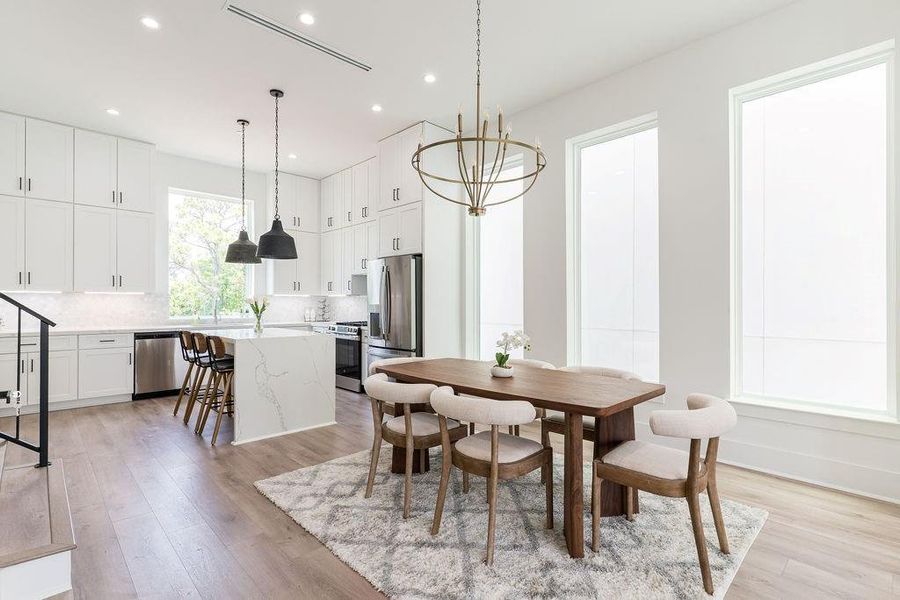 Furnished interior view inside a new home in , Houston (Image 19).