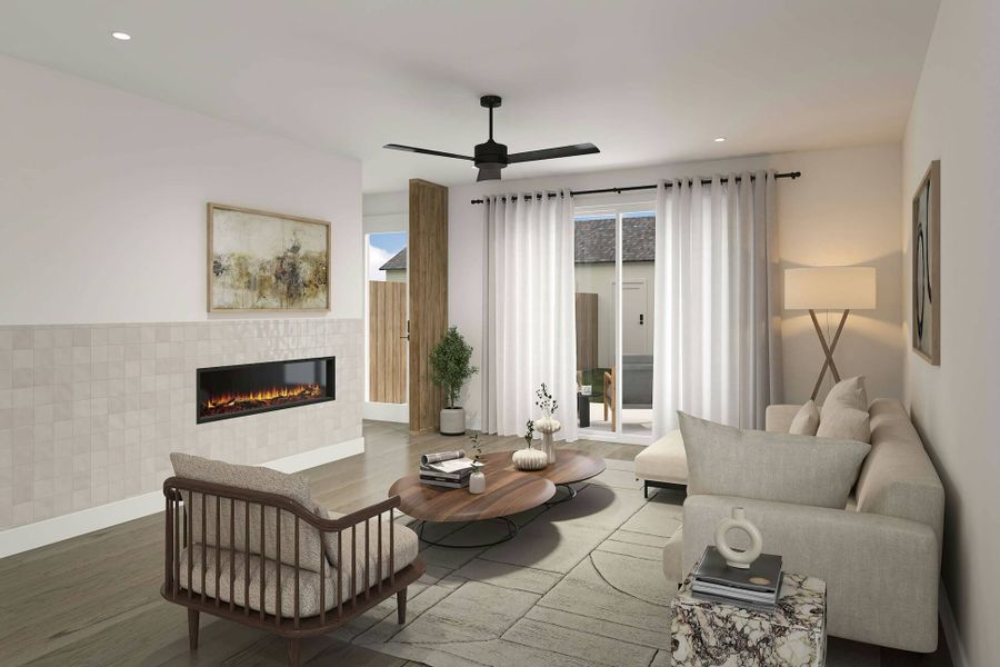 Furnished interior view inside a new home in , Denver (Image 4).