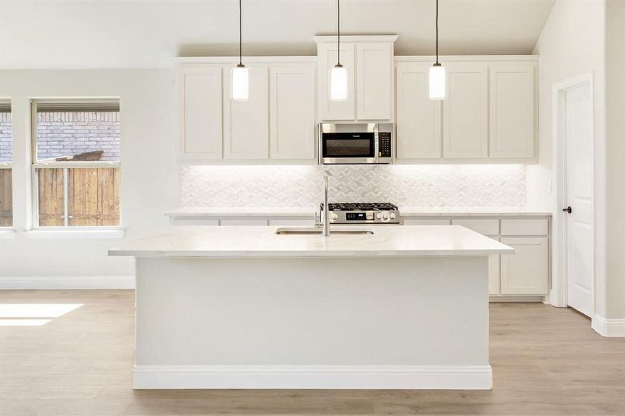 Furnished interior view inside a new home in Woodstone, Providence Village (Image 16).