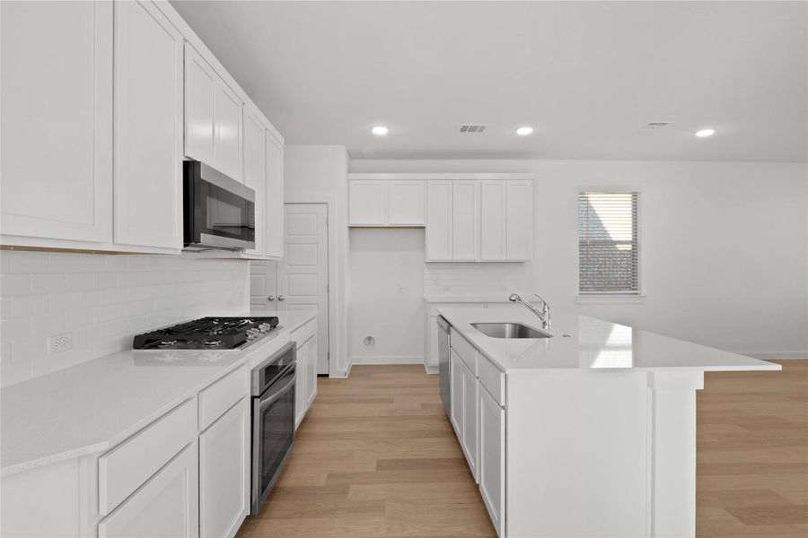 Furnished interior view inside a new home in Lakeside at Tessera, Lago Vista (Image 8).