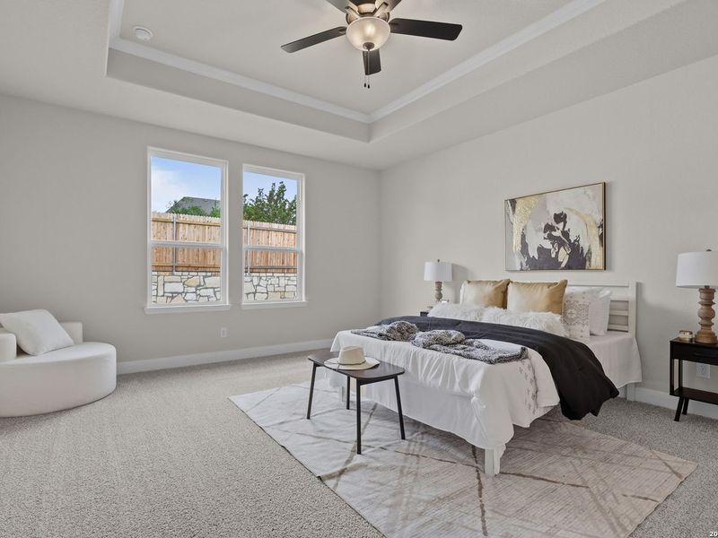 Furnished interior view inside a new home in The Reserve at Potranco Oaks, Castroville (Image 29).