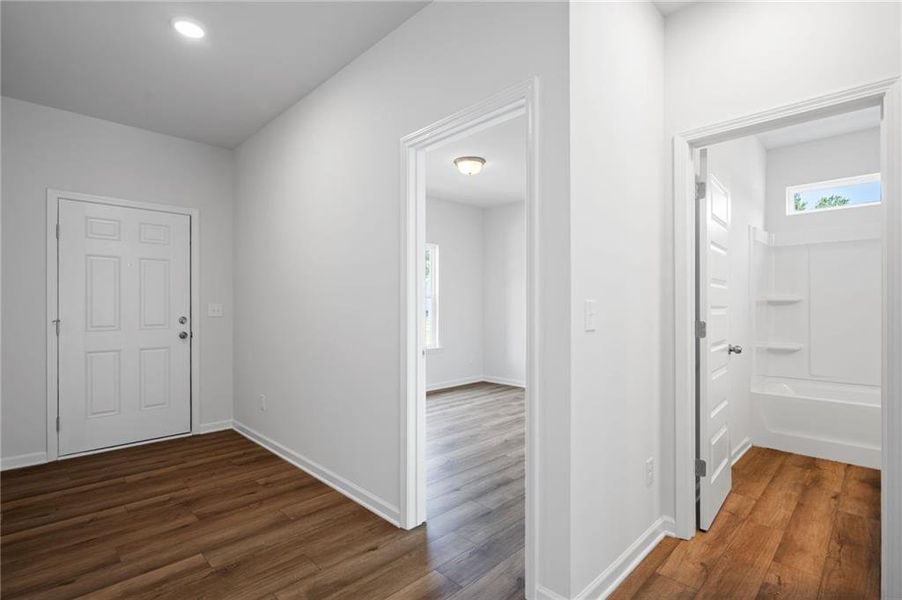 Spacious, unfurnished interior of a new home in Laurel Ridge, Rock Spring (Image 15). Spacious, unfurnished interior of a new home in Laurel Ridge, Rock Spring (Image 15).