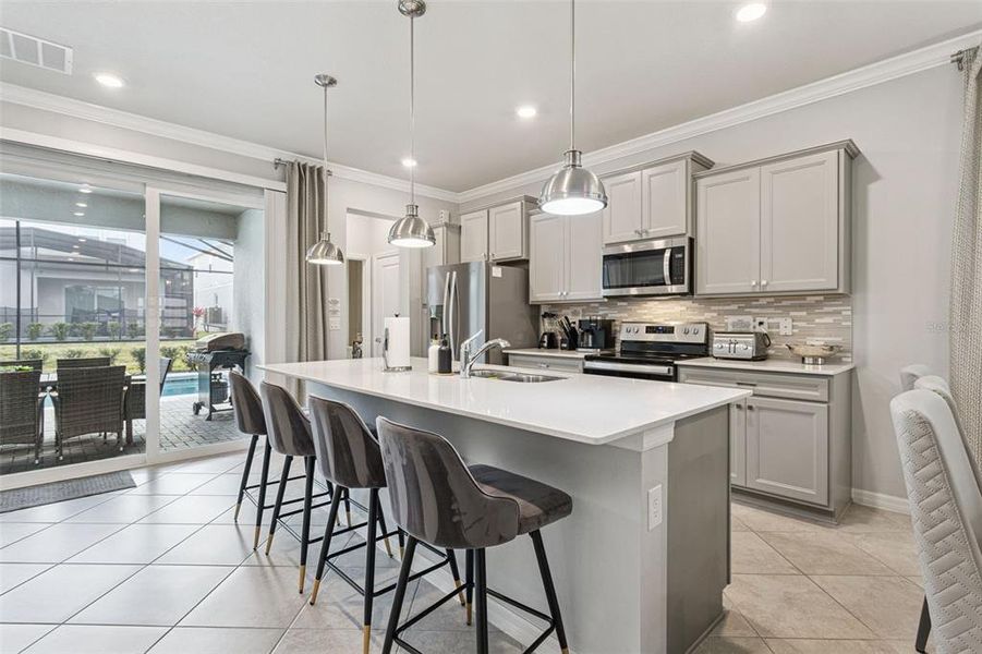 Furnished interior view inside a new home in Windsor Cay Resort, Clermont (Image 17).