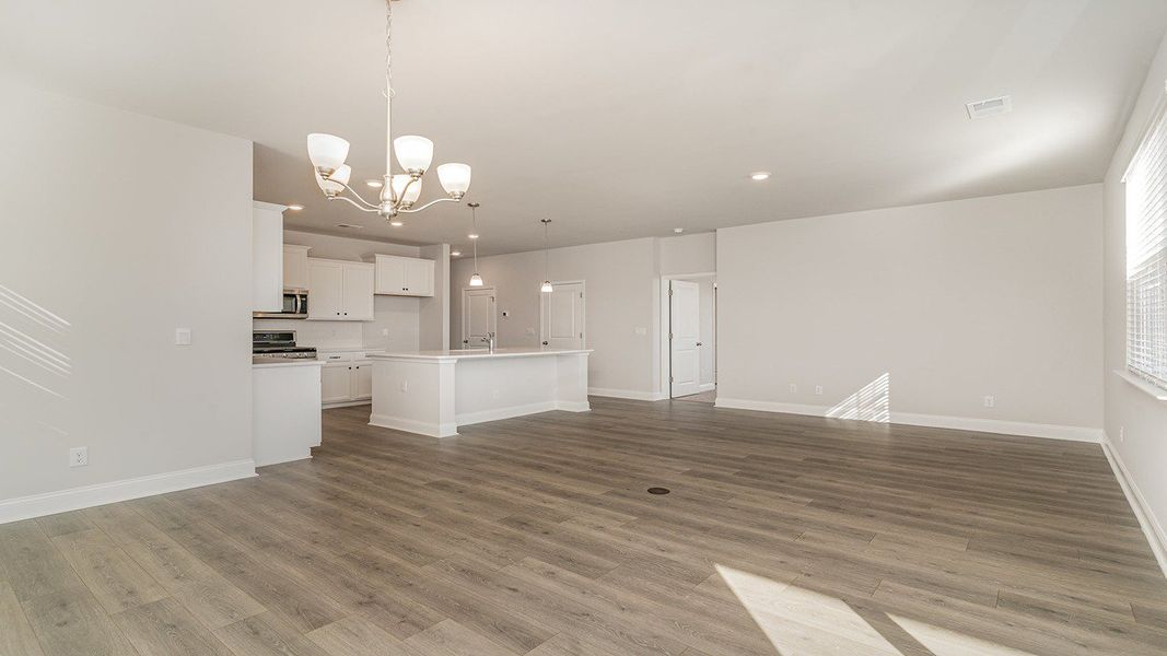 Representative unfurnished interior of a home built from the BELFORT by D.R. Horton in Belle Park, North Myrtle Beach (Image 9).