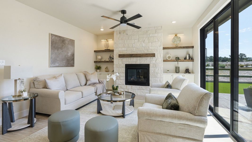 Furnished interior view inside a new home in Lakeside at Millican Reserve, College Station (Image 7).