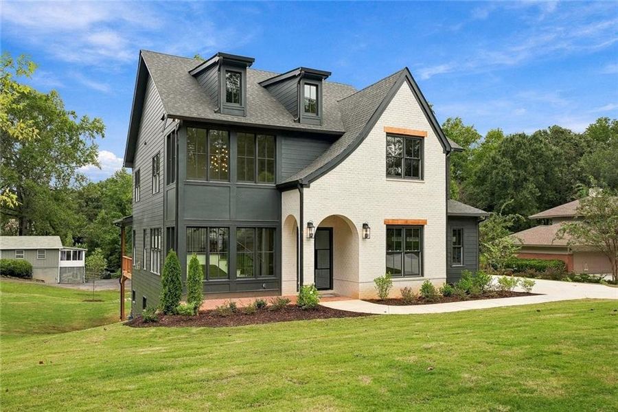 Front exterior of a new home in , Smyrna, GA, highlighting curb appeal (Image 34).